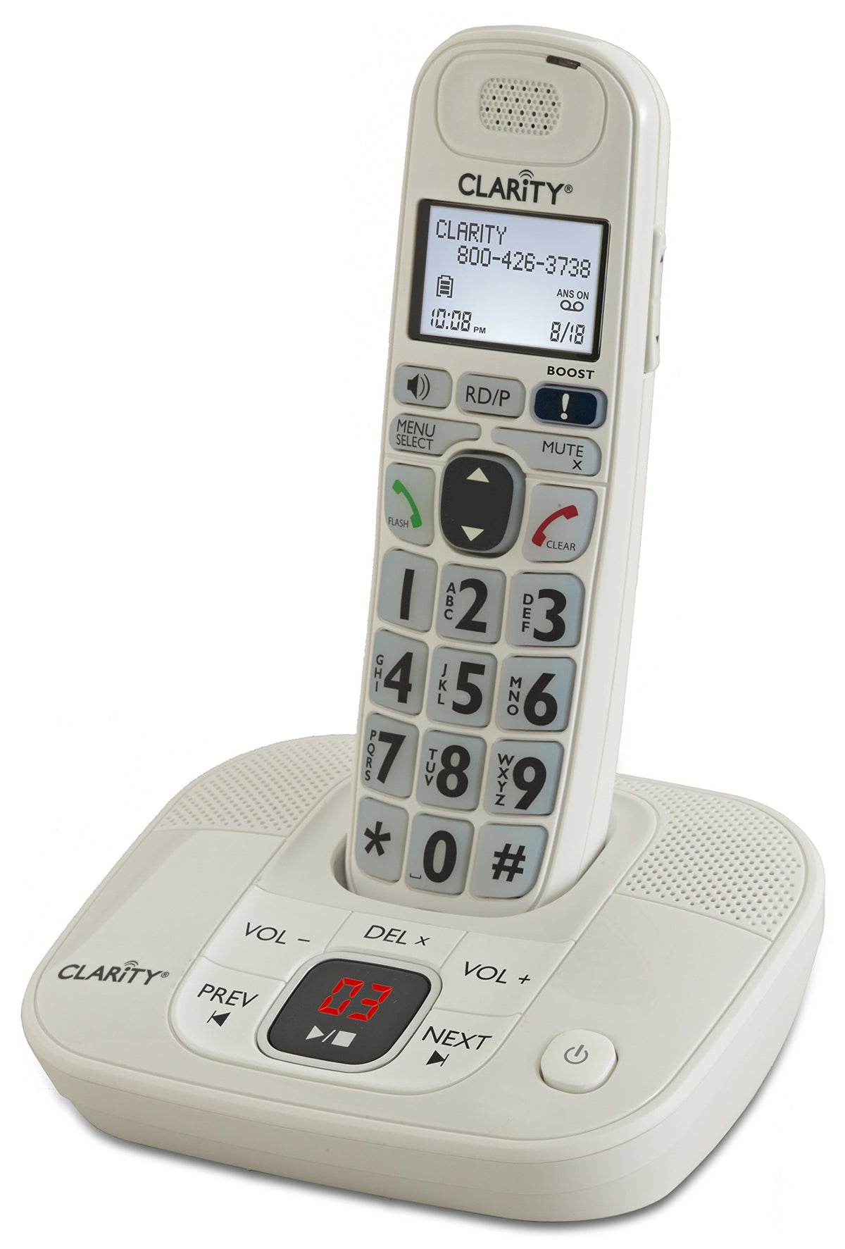 Dect 6.0 Corded Cordless Phone with Digital Answering System K129