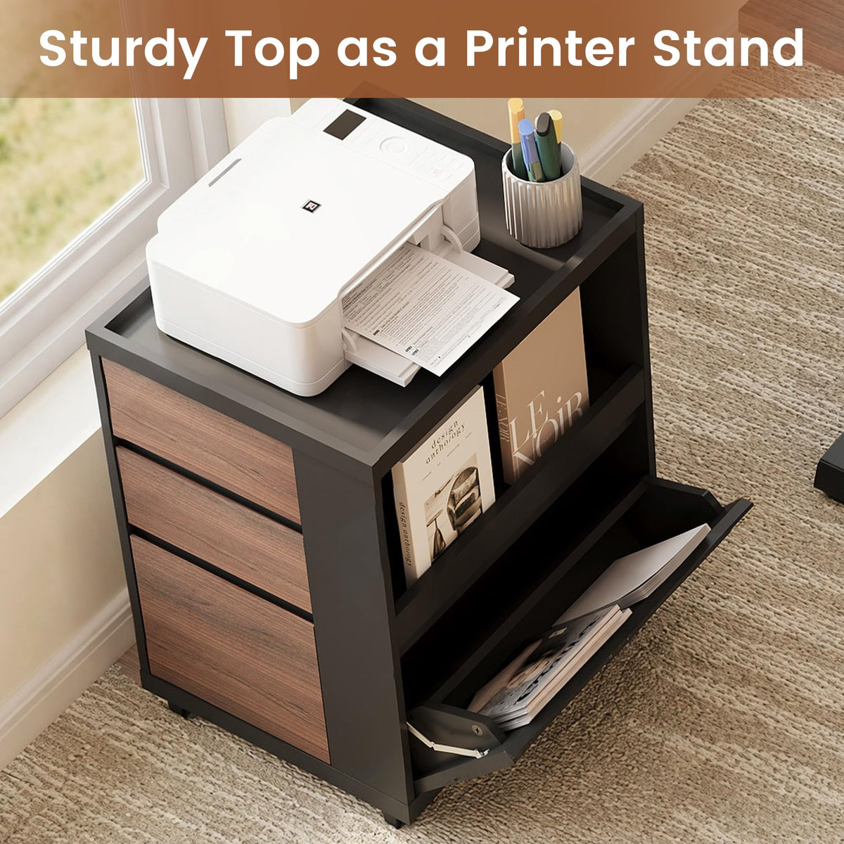 3 Drawer Mobile File Cabinet I505