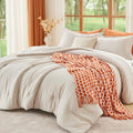 Beige King Size 3 Piece Comforter Set X822