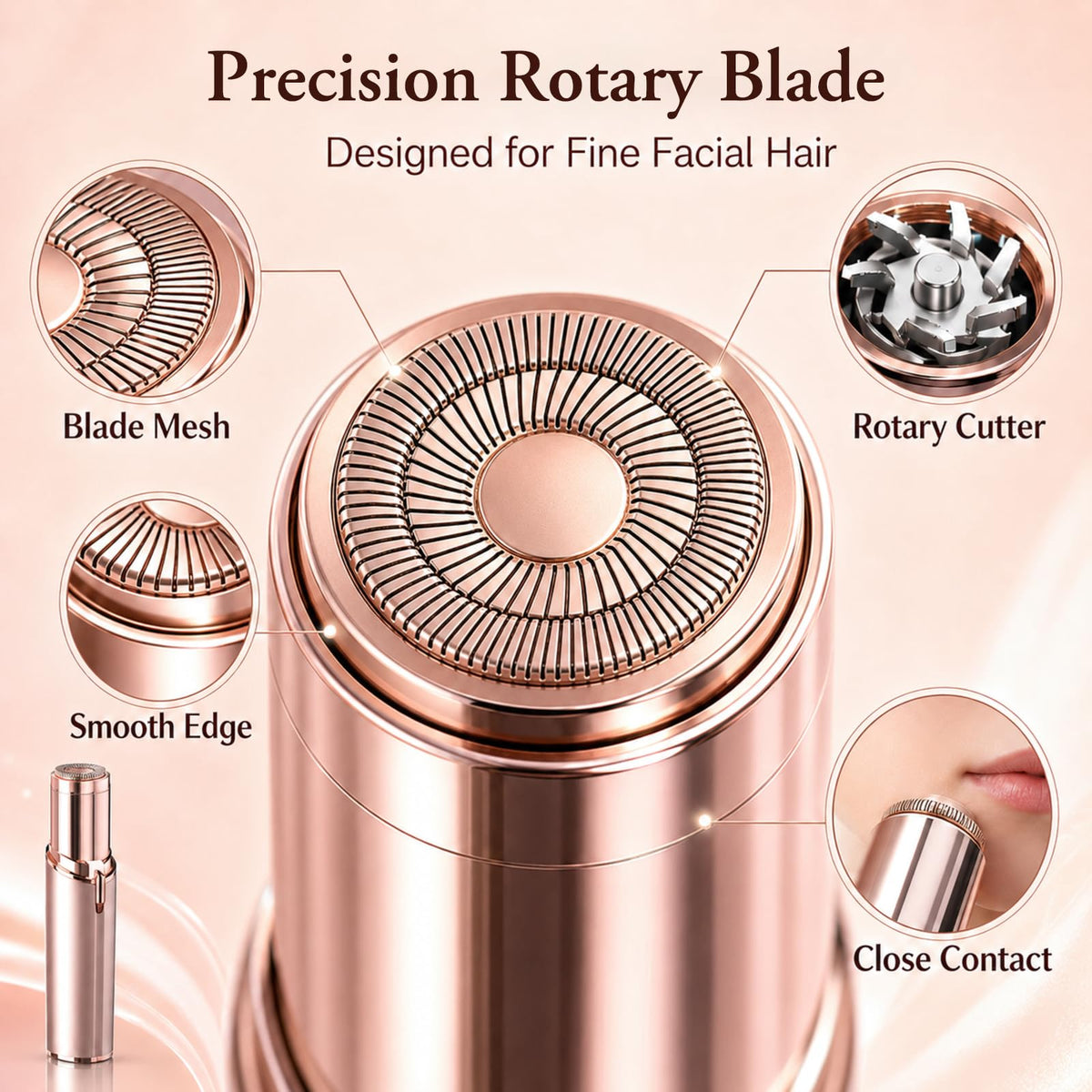 Facial Hair Remover with 2 Replacement Heads R327730
