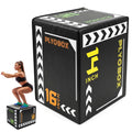 3 in 1 Foam Plyometric Jump Box, 12 14 16 Inch Soft Plyo Box Y167