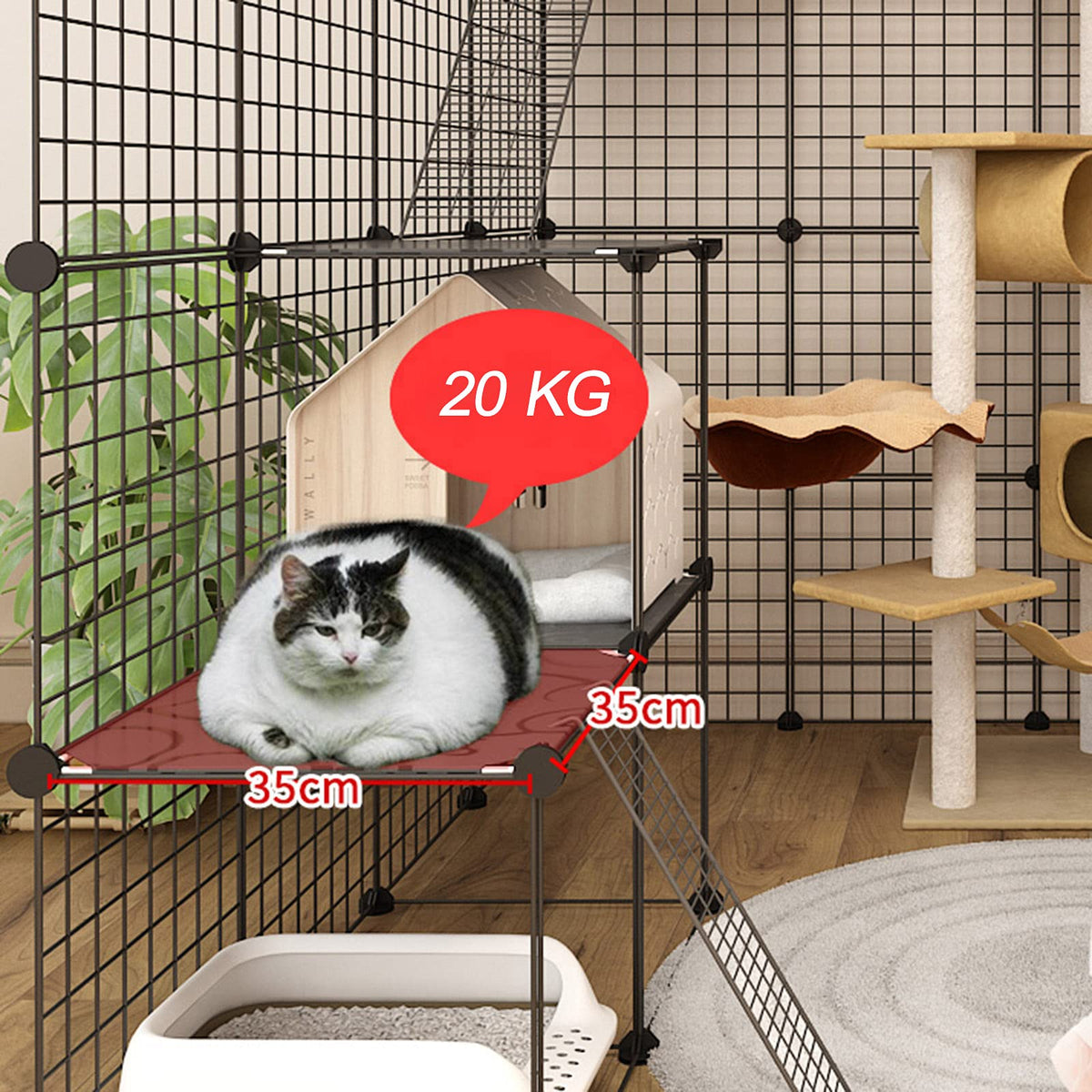 Metal Wire Small Animal Cage 219 * 75 * 182cm H6002