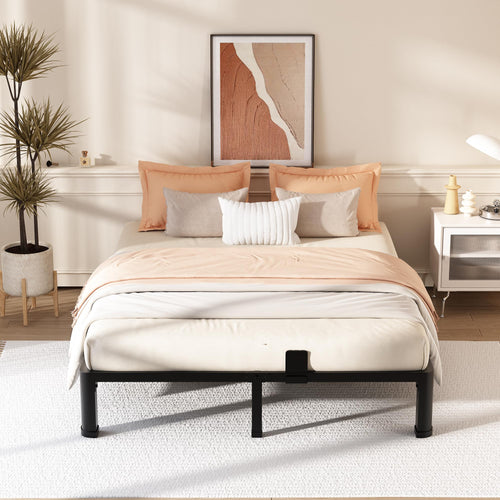 10 Inch Queen Metal Bed Frame with Headboard K291444
