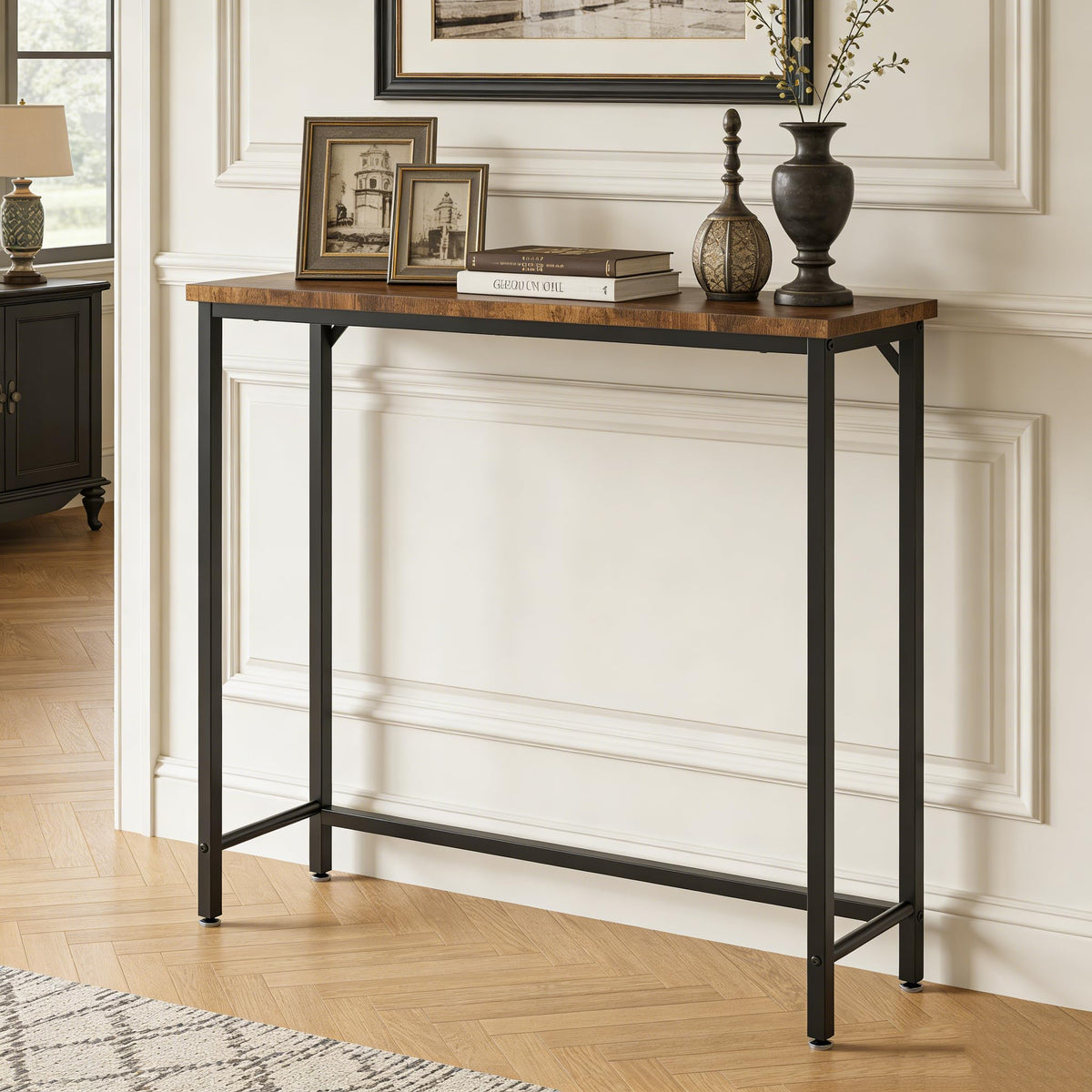 Brown Narrow Console Table S8012