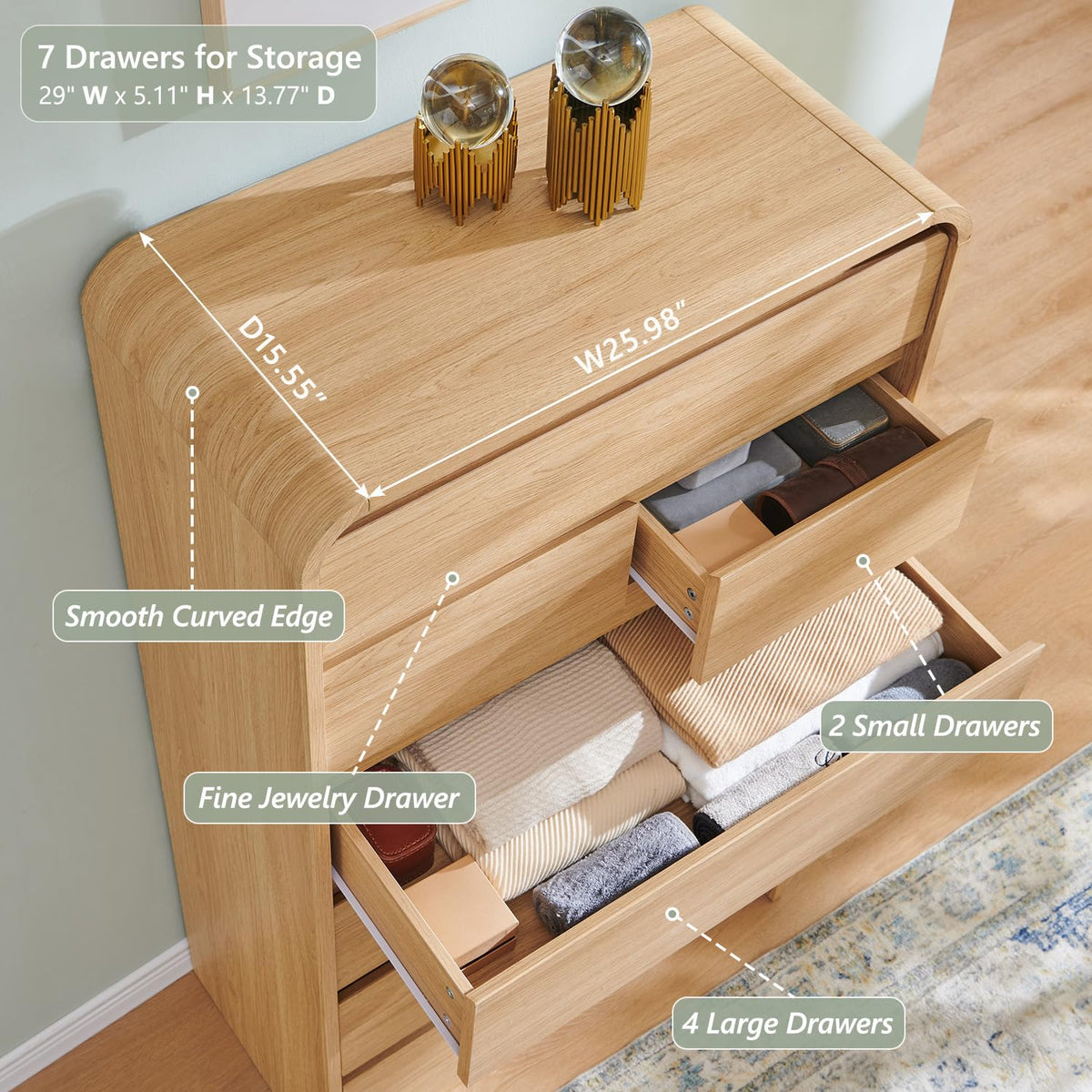 7 Drawer Dresser O8163