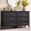 Black 6 Drawer Dresser L93313