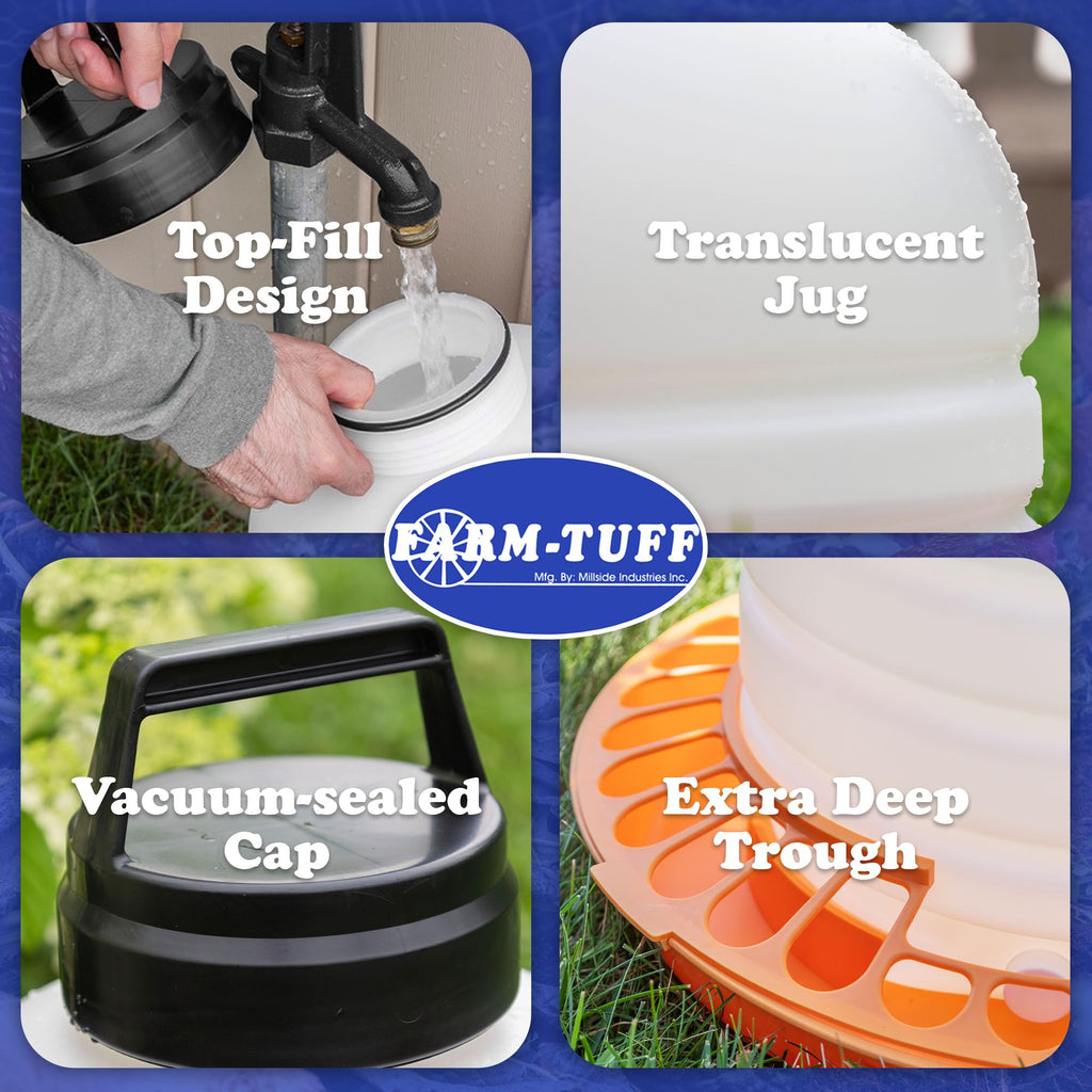 7 Gallon BPA-Free Plastic Poultry Waterer H4214