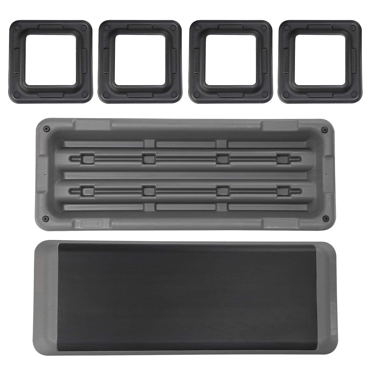 43 inch Adjustable Aerobic Exercise Step Platform with 4 Risers D7317
