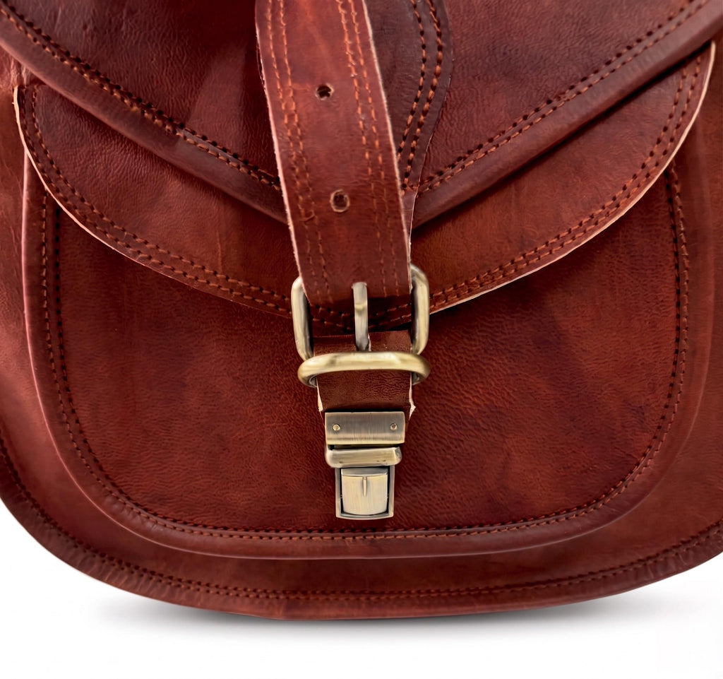 Genuine Leather Crossbody Satchel Bag W167126
