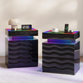 LED Night Stand Set 2 with Charging Station X117