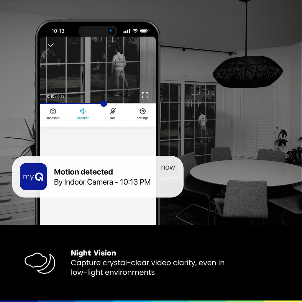2K Smart Wi-Fi Indoor Security Camera with Night Vision E26986
