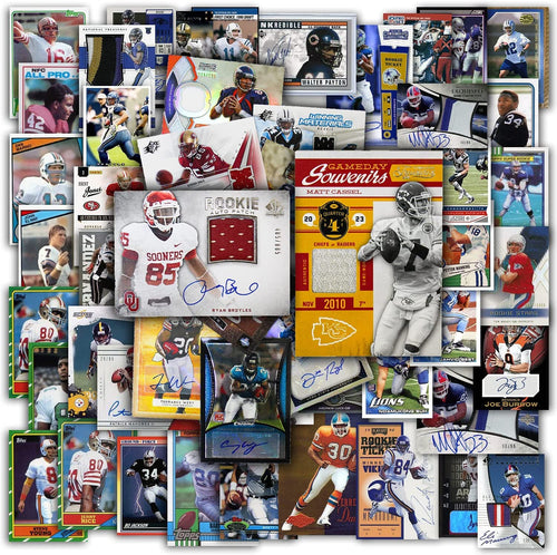 100 Official NFL Football Cards Gift Box L739380
