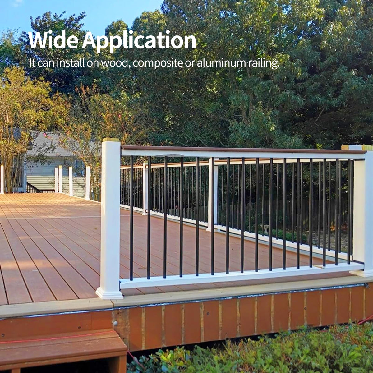 101 Pack 26" x 3/4" Black Round Aluminum Balusters T95114