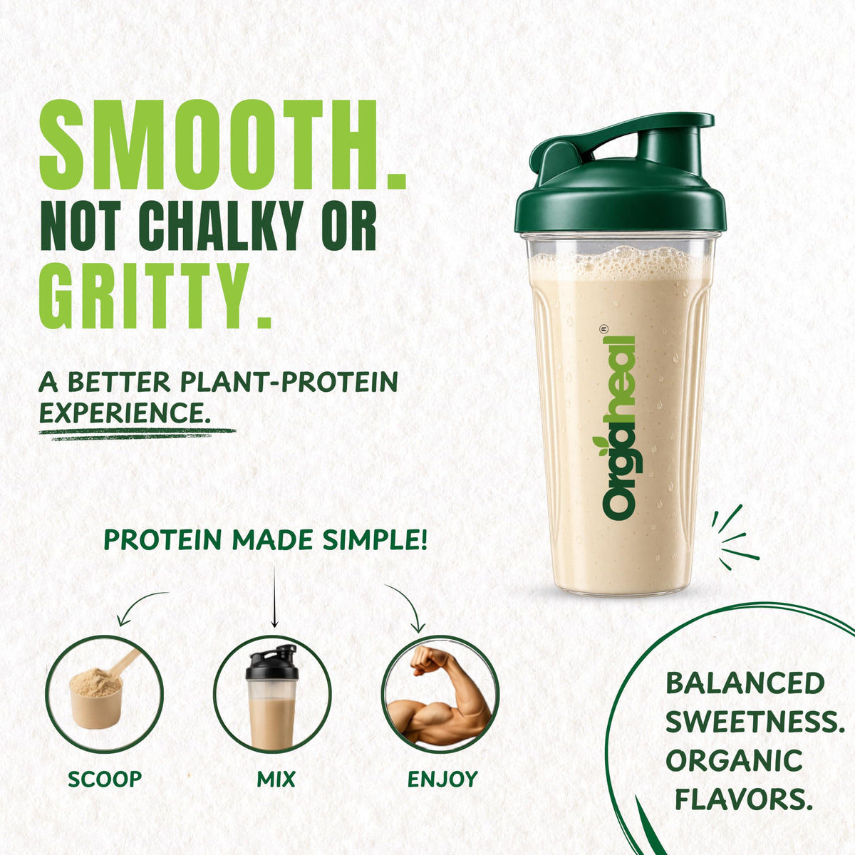 Unflavoured Vegan Protein Powder 34.5 Oz O741
