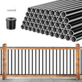 101 Pack 26" x 3/4" Black Round Aluminum Balusters T95114