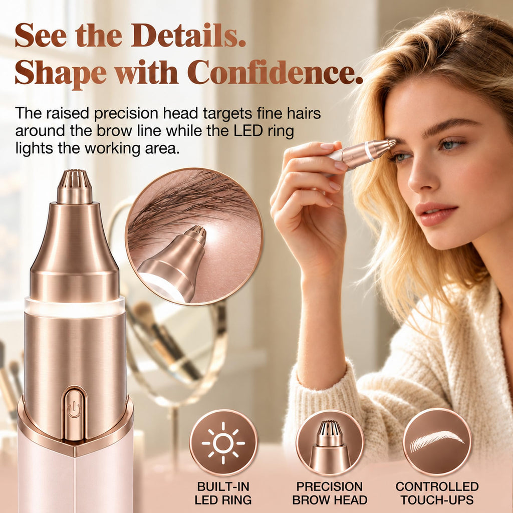 2 in 1 Electric Face Shaver with LED Light C276