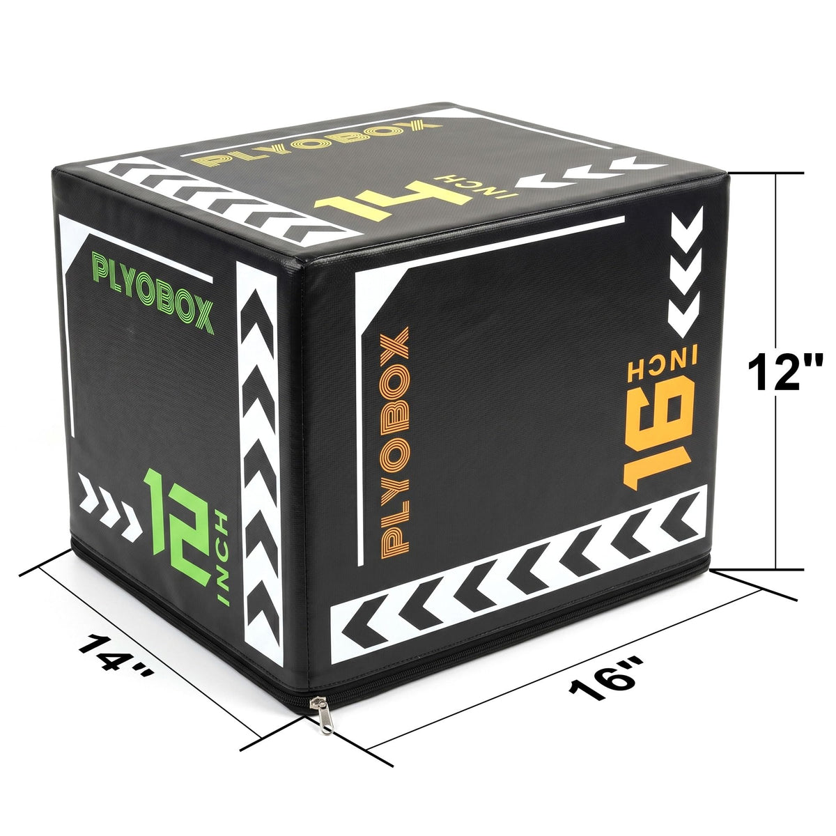 3 in 1 Foam Plyometric Jump Box, 12 14 16 Inch Soft Plyo Box Y167