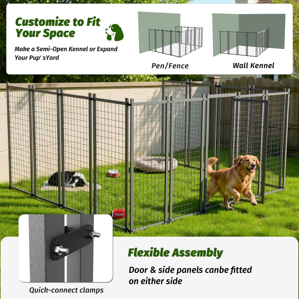 10x10 ft Heavy Duty Outdoor Dog Kennel R12266