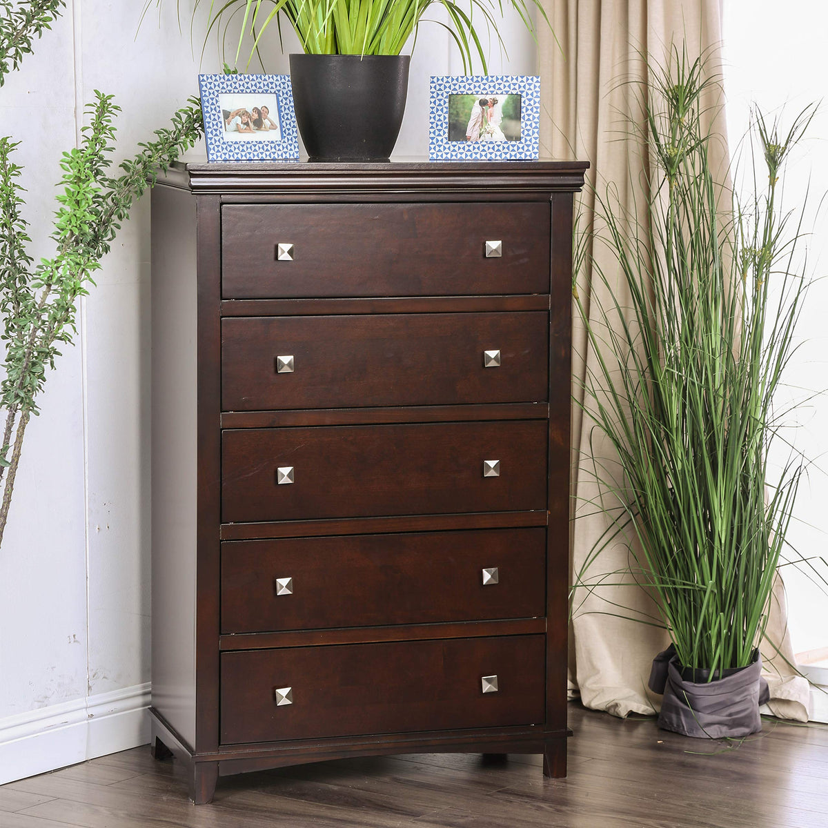 Brown Cherry 3-Piece California King Bedroom Set F313