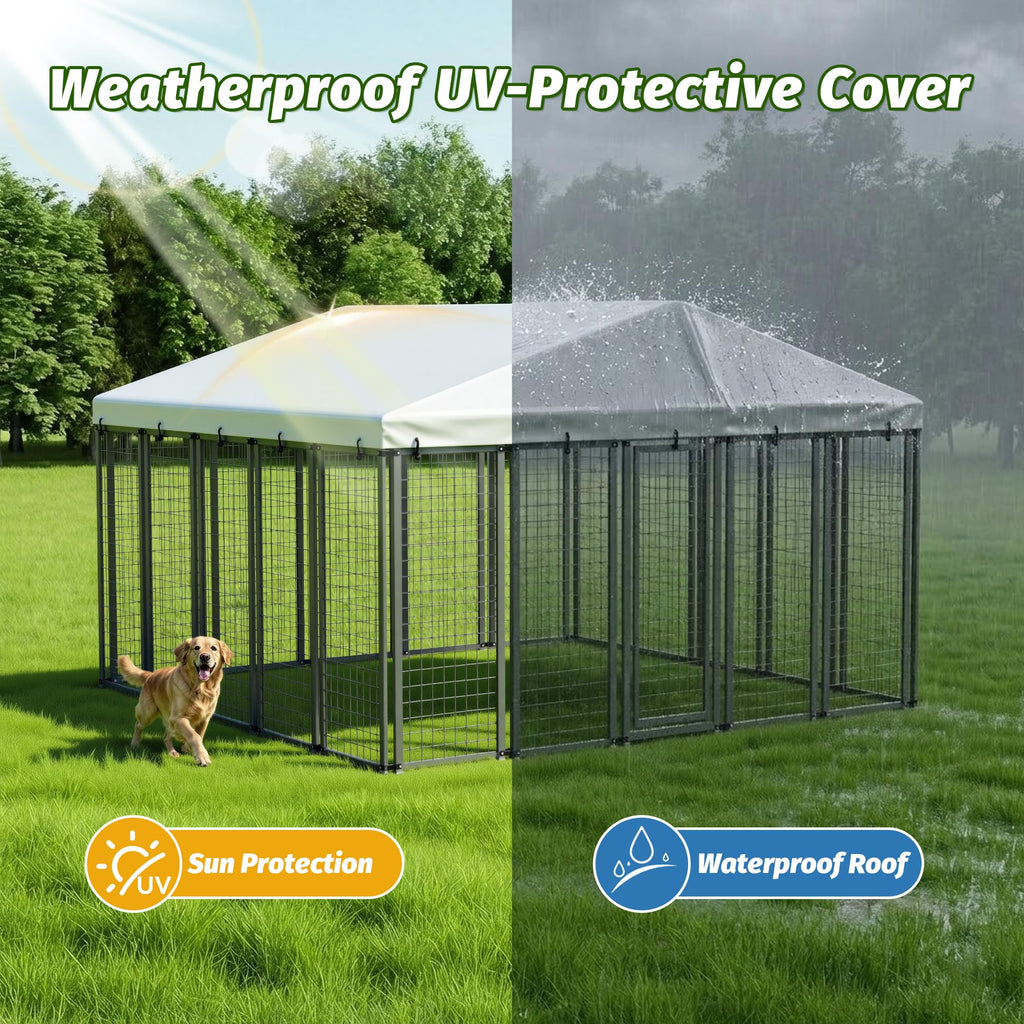 10x10 ft Heavy Duty Outdoor Dog Kennel R12266